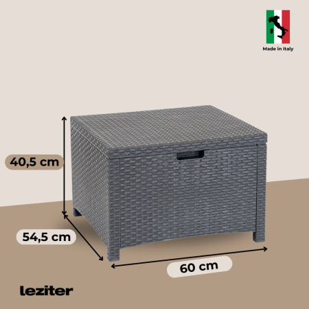 Leziter Set de mobilier de grădină Venus II cu 7 locuri, grafit [1]