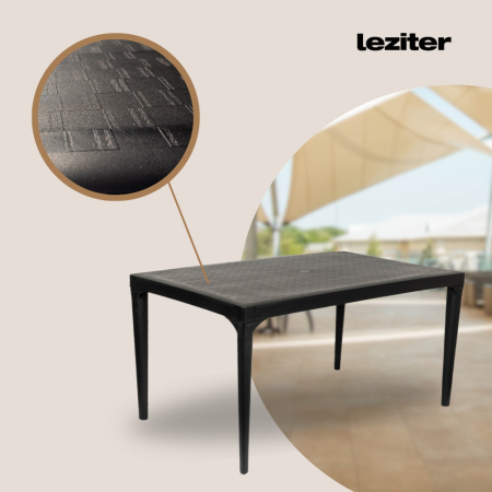 Leziter Set de mobilier de grădină Venus III cu 8 locuri, grafit [5]