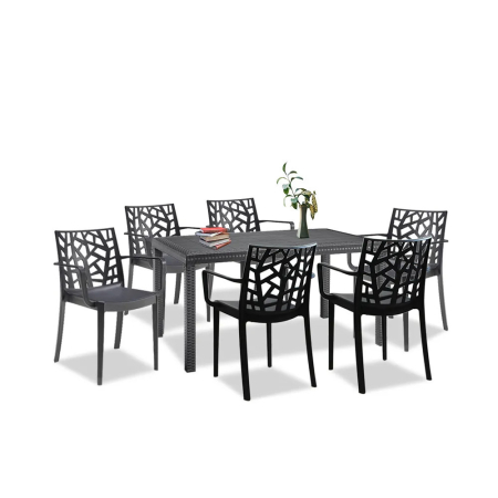 Produse temporar indisponibile - Leziter Set de mobilier de grădină Violina 6 1 cu fotoliu