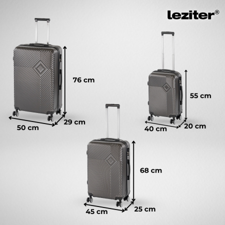 Leziter Set de valize cu rol TraveLux Pro XXV [4]