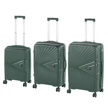 Set de valiză - Leziter Set de valize cu roți TraveLux Endure, verde închis