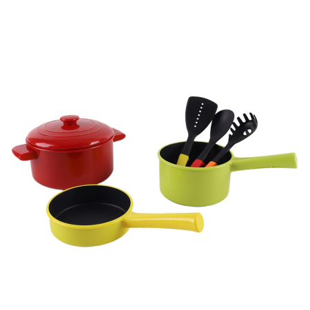 Leziter Set de vase pentru bucătărie de joacă 10 bucăți [4]