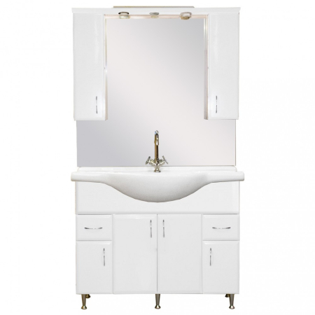 Baie - Leziter Set mobilier baie Bianca Plus 105, alb lucios