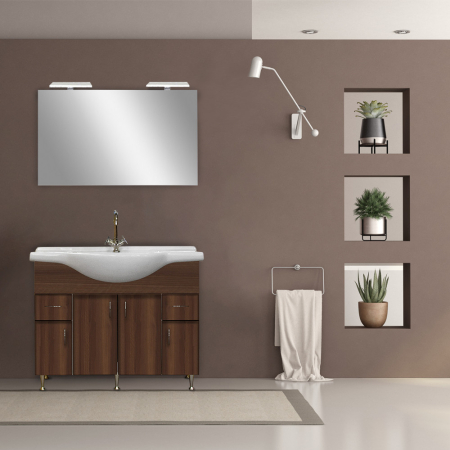 Leziter Set mobilier baie Bianca Prime 105, Aida nuc [1]
