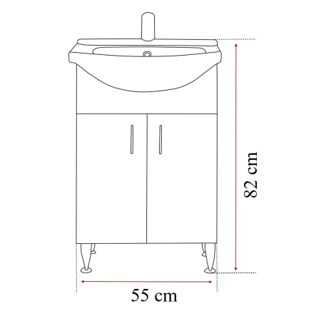 Leziter Set mobilier baie Bianca Prime 55 completă [4]
