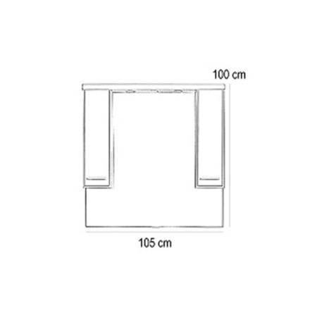 Leziter Set mobilier baie Nerva 105, ulm Rauna [2]