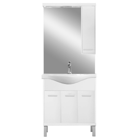 Set mobilier baie - Leziter Set mobilier baie Nerva 75, alb