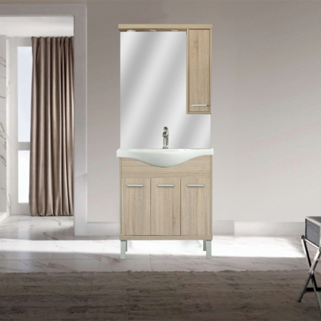 Leziter Set mobilier baie Nerva 75, stejar Sonoma [7]