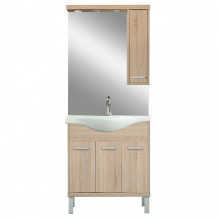 Set mobilier baie - Leziter Set mobilier baie Nerva 75, stejar Sonoma