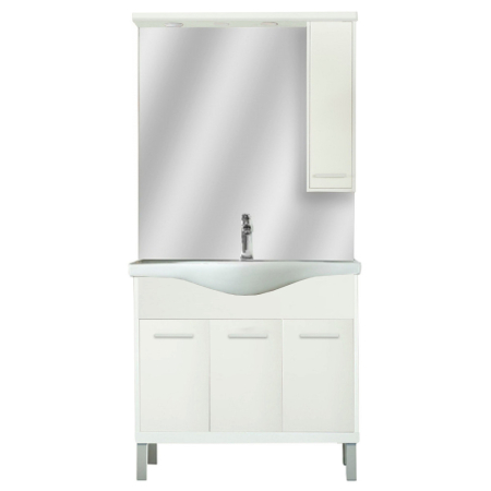 Set mobilier baie - Leziter Set mobilier baie Nerva 85, alb