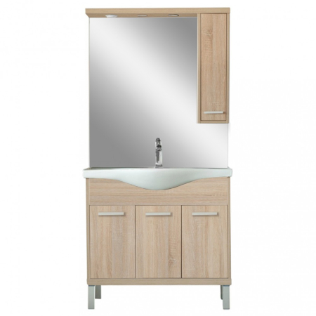 Set mobilier baie - Leziter Set mobilier baie Nerva 85, stejar Sonoma