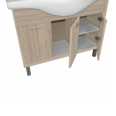 Leziter Set mobilier baie Nerva Prime 105, stejar Sonoma [1]