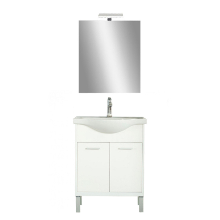 Baie - Leziter Set mobilier baie Nerva Prime 65, alb