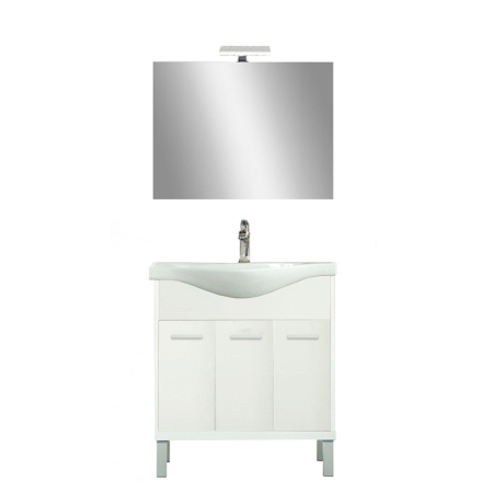Set mobilier baie - Leziter Set mobilier baie Nerva Prime 75, alb
