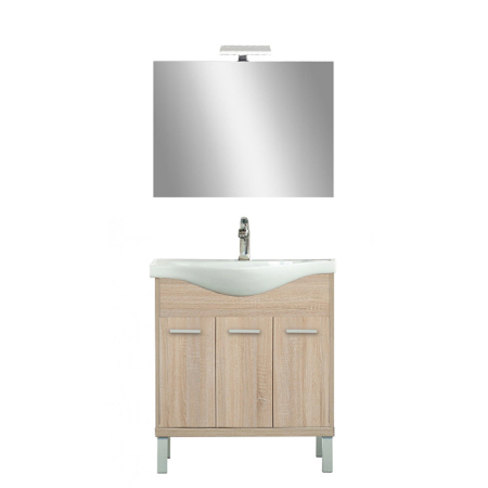 Set mobilier baie - Leziter Set mobilier baie Nerva Prime 75, stejar Sonoma