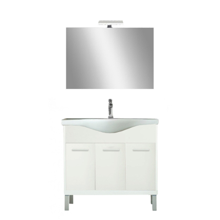 Set mobilier baie - Leziter Set mobilier baie Nerva Prime 85, alb