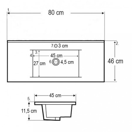 Leziter Set mobilier baie Porto 80 [5]