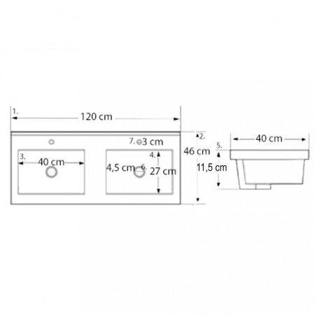 Leziter Set mobilier baie Porto Prime 120 complet [2]
