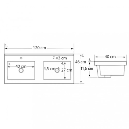 Leziter Set mobilier baie Porto Prime 120 complet [2]
