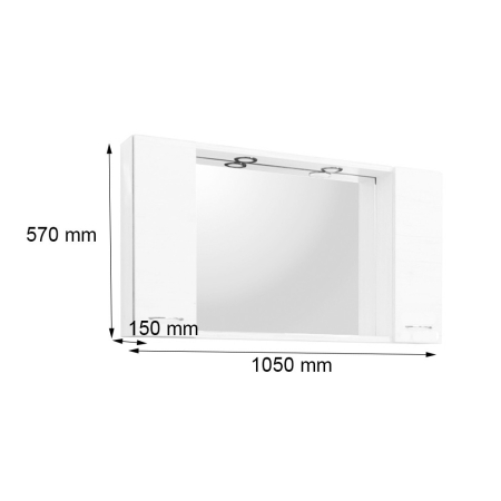 Leziter Ruben 105 mobilier de baie complet Sonoma Oak [2]