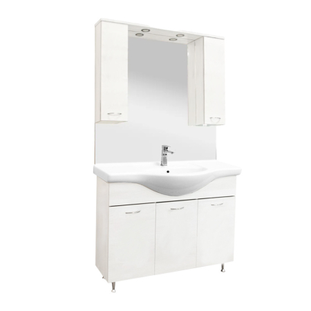 Baie - Leziter Set mobilier baie Vanessa 105, alb
