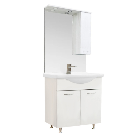 Set mobilier baie - Leziter Set mobilier baie Vanessa 75, alb