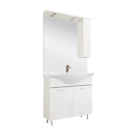 Produse temporar indisponibile - Leziter Vanessa 85 mobilier de baie complet Alb