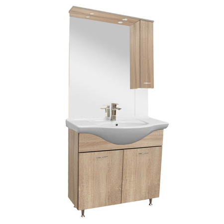Produse temporar indisponibile - Leziter Vanessa 85 mobilier de baie complet Sonoma Oak
