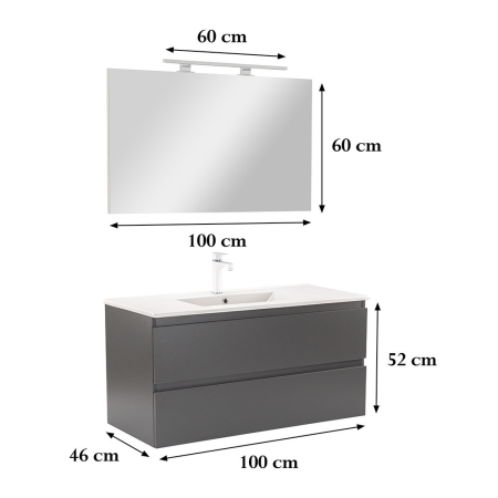 Leziter Set mobilier baie Vario Forte 100 complet [2]