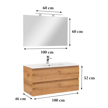 Leziter Set mobilier baie Vario Forte 100 complet [2]