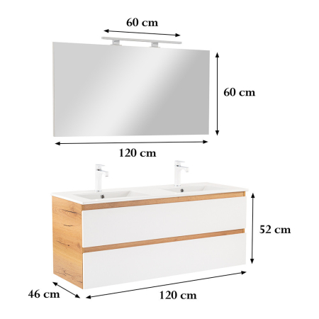 Leziter Set mobilier baie Vario Forte 120 complet [2]