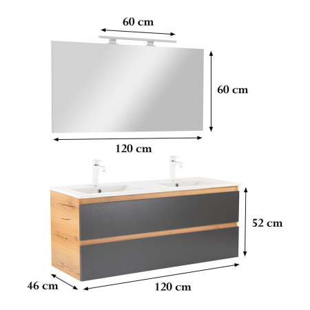 Leziter Set mobilier baie Vario Forte 120 complet [2]