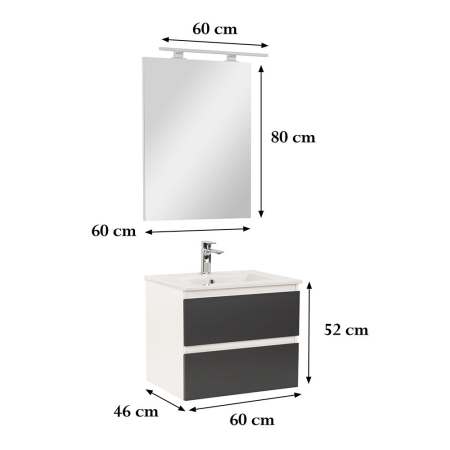Leziter Set mobilier baie Vario Forte 60 complet [2]