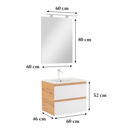 Leziter Set mobilier baie Vario Forte 60 complet [2]
