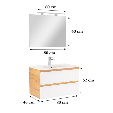 Leziter Set mobilier baie Vario Forte 80 complet [2]