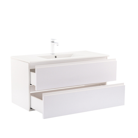 Leziter Vario Pull 100 mobilier de baie complet alb-alb [4]