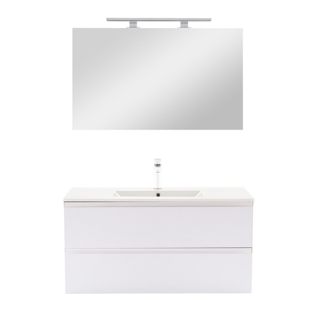 Leziter Vario Pull 100 mobilier de baie complet antracit-alb [3]