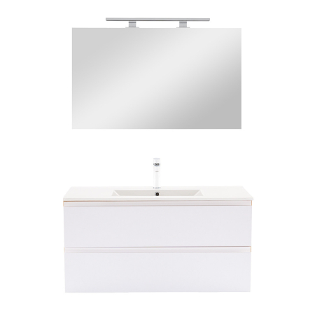 Leziter Vario Pull 100 mobilier de baie complet stejar-alb [3]