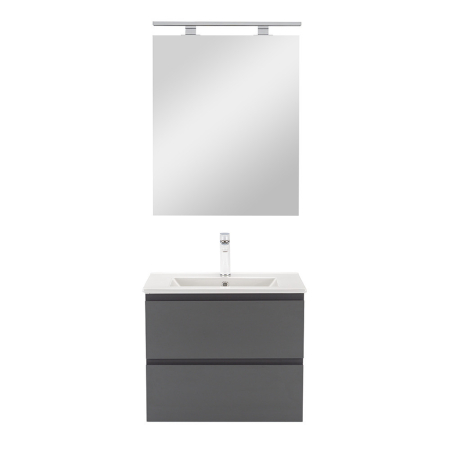 Leziter Vario Pull 60 mobilier de baie complet alb-antracit [3]