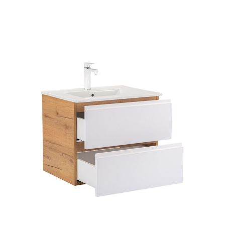 Leziter Vario Pull 60 mobilier de baie complet stejar-alb [4]