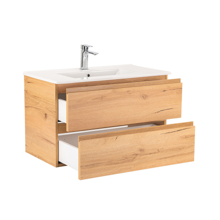 Leziter Vario Pull 80 mobilier de baie complet stejar stejar [4]