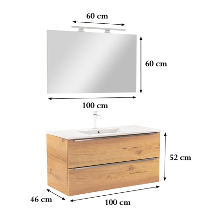 Leziter Set mobilier baie Vario Trim 100 complet [2]