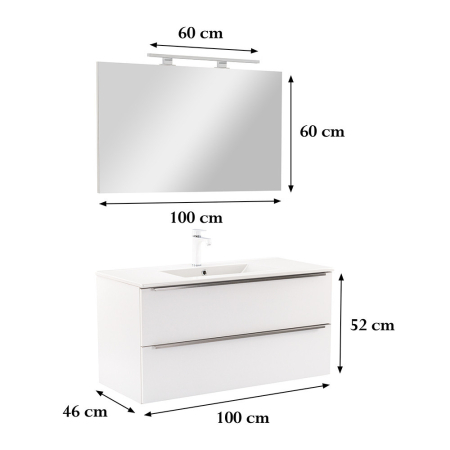 Leziter Set mobilier baie Vario Trim 100 complet [2]