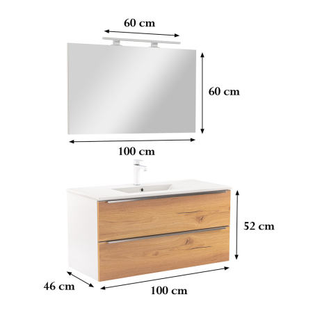 Leziter Set mobilier baie Vario Trim 100 complet [2]