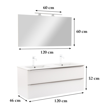 Leziter Set mobilier baie Vario Trim 120 complet [2]