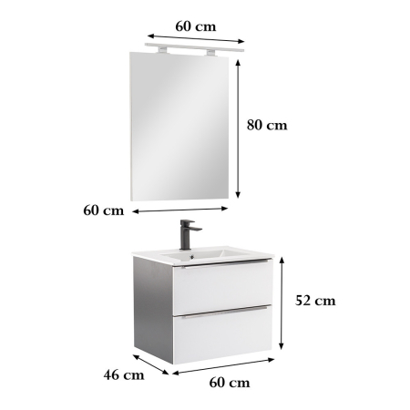 Leziter Set mobilier baie Vario Trim 60 complet [2]