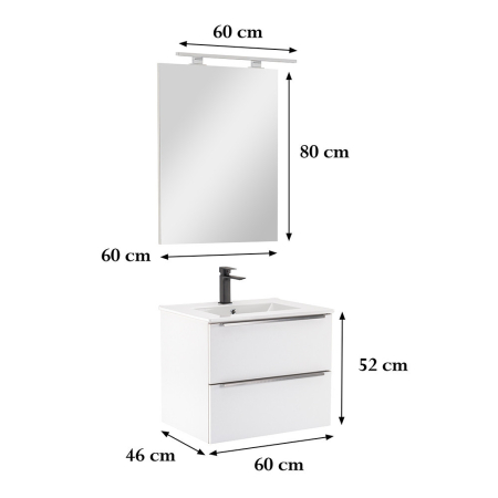 Leziter Set mobilier baie Vario Trim 60 complet [2]