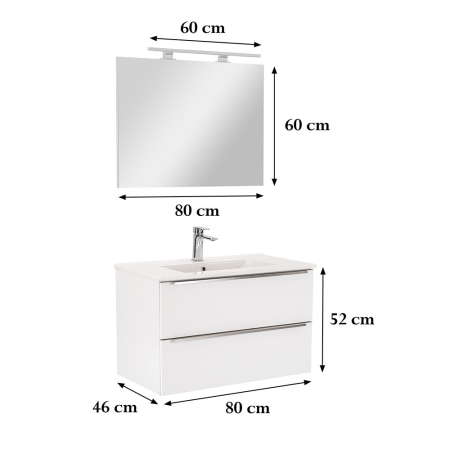 Leziter Set mobilier baie Vario Trim 80 complet [2]