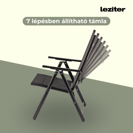Leziter Set mobilier de grădină Amira 4+1 negru [5]