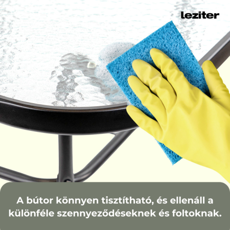 Leziter Set mobilier de grădină Amira 4+1 negru [7]